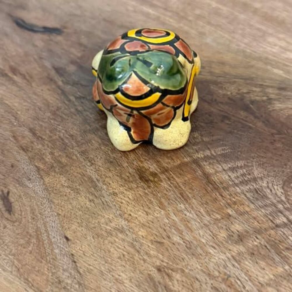 Talavera Ceramic Frog Figurine